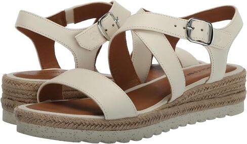 Lucky Brand Women's TRIANNA Wedge Sandal, Pristine, 6.5 in Saudi Arabia
