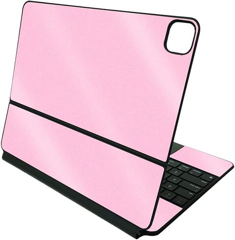 MightySkins Glossy Glitter Skin Compatible With Apple Magic Keyboard for iPad Pro 12.9" (5th Generation) - Solid Blush | Protective, Durable High-Gloss Glitter Finish | Easy To Apply | Made in The USA in Kuwait