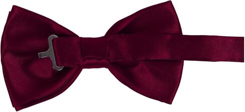 Dan Smith Man Bow Ties Silk Touch Bowtie Hankies Cuff-Links Set Clip-On Adjustable Famliy Shirt in Saudi Arabia