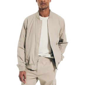 Nautica Men's Varsity Jacket, Flagstone, Small