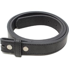 Womens Thin Leather Belt Strap with Vintage Distressed Texture 1" Wide with Snaps in Kuwait