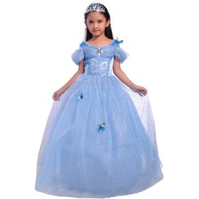 Dressy Daisy Girls Princess Dress Up Costume Mermaid Halloween Xmas Birthday Parties Long Sleeve Size 4-5 Green