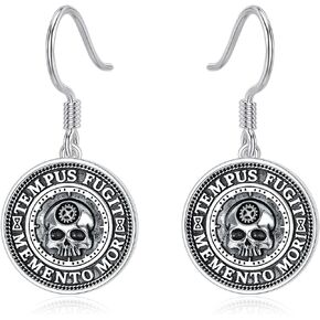 PROESS Lotus Hamsa/Dragon/Hummingbird/Owl/Viking/Evil Eye/Butterfly/Sword/Wave Earrings 925 Sterling Silver Animal Earrings Jewelry Gifts for Birthday Christmas for Women Men