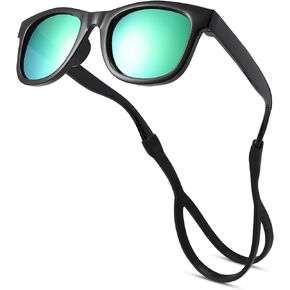 Baby Sunglasses with Strap Polarized Bendable Flexible Infant Sunglasses for Toddlers Newborns 0-24 Months
