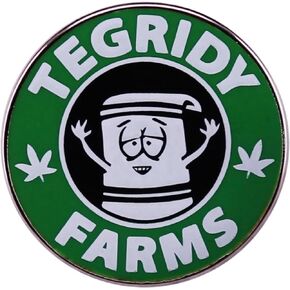 Tegridy Farms Towelie Weed Marijuana Hemp Cannabis Animated Comedy TV Show 1" Enamel Pin