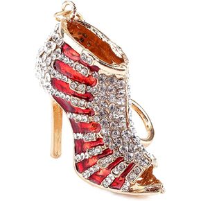High Heel Keyring, Lovely Shoe Crystal Keyring, New Crystal Shoe High Heel Pendent Rhinestone Key Purse Bag Keyring Chain Gift