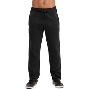 KNOCKER Sweatpants/Joggers - Men's Active Stretch Open Bottom Terry Sweatpants/Joggers with Pockets