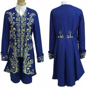 Beast Cosplay Costume Prince Dan Stevens Blue Uniform Cosplay Outfit Suit