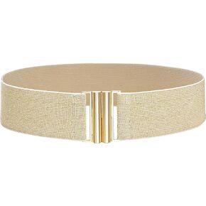 Glamorstar Wide Stretchy Waist Belt for Women Elastic Belt for Dresses