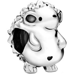 Nino The Hedgehog Charm 925 Sterling Silver Heart Bead fit European Bracelet Necklace