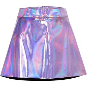 Daisy corsets Women's Lavender Holo Mini Skater Skirt