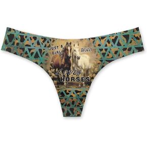 Black Cat Thong for Women Cat Printed No Show Underwear 3D Print Low Waist Seamless Thong Pack Sexy