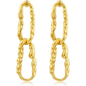 Gold Silver Huggig Earrings for Women Rectangular Hoop Earrings Daily Earrings Gift