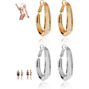 Lymphatic Activity Hoop Earrings for Women Lymph Detox Earrings Trendy Hollow Hoop Earrings Lymphatic Drainage Earrings for Stress Relief Germanium Earrings for Birthday Valentines Day Gifts