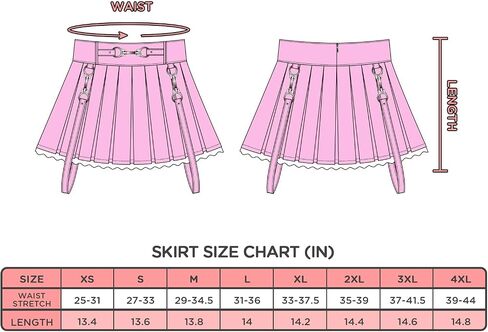 Littleforbig Women's A-Line Pleated Faux Leather Flared Casual Lace Trim Mini Skirts - Troublemaker New Waistband Pink XS in Saudi Arabia