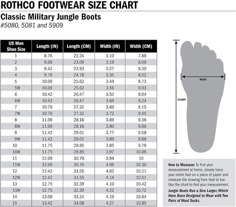 Rothco Men's 8 Inch Classic Military Jungle Boots in Saudi Arabia