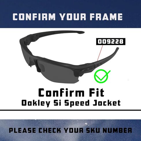Si Speed Jacket Lenses & Nose Pieces Replacement for Oakley Sunglass OO9228 Polarized in Saudi Arabia