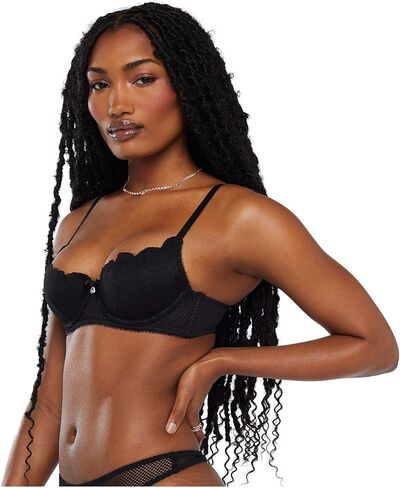 Savage X Women's Regular Floral Glow Lace Balconette Bra in Saudi Arabia