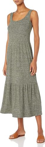 Amazon Essentials Women's Cozy Knit Rib Sleeveless Tiered Maxi Dress (Previously Daily Ritual) in Saudi Arabia