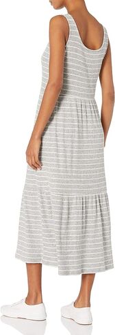 Amazon Essentials Women's Cozy Knit Rib Sleeveless Tiered Maxi Dress (Previously Daily Ritual) in Saudi Arabia
