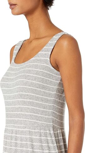 Amazon Essentials Women's Cozy Knit Rib Sleeveless Tiered Maxi Dress (Previously Daily Ritual) in Saudi Arabia