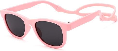 Baby Sunglasses with Strap Polarized Bendable Flexible Infant Sunglasses for Toddlers Newborns 0-24 Months in Saudi Arabia