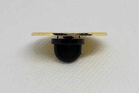 They She Pronoun Pin White & Gold Hard Enamel Pronoun Button | Lowercase Modern Minimalist Pronoun Pn in Saudi Arabia