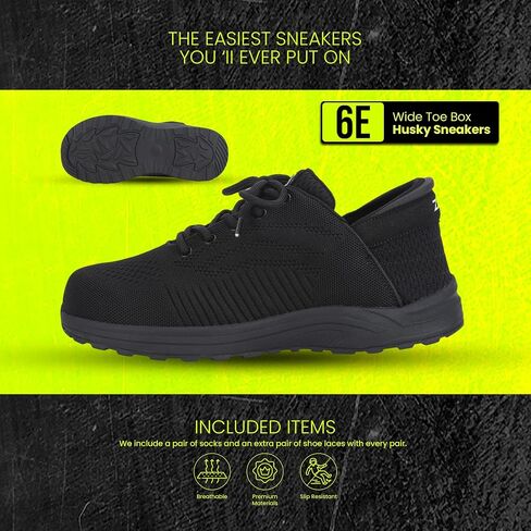 Zeba Hands Free Slip on Husky Sneakers for Men - Step Up Your Comfort and Style with Perfect Walking Shoes and Fashion Sneakers in Saudi Arabia