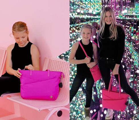 حقيبة يد نسائية من سويس ديزاين كاتي روز ان جي، حقيبة يد داخلية بإضاءة LED بمقبض علوي أنيق للسفر والعمل in Kuwait