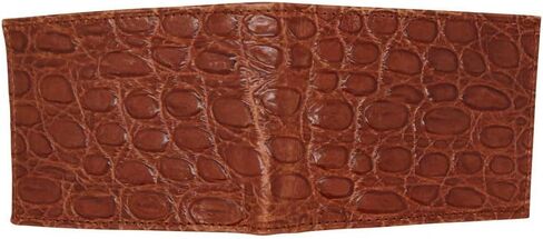 محفظة كونياك من الجلد الطبيعي - طباعة التمساح - حجب RFID - المصنع الأمريكي مباشرة - طي فاتورة نحيفة - صنع في الولايات المتحدة الأمريكية FBA1122 in Kuwait