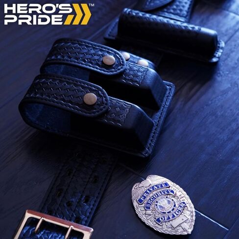 Hero's Pride Security Officer Badge, LAPD Style Enameled & Plated, 5PC Pin Catch Design, Standard Issue Badge Size in Saudi Arabia