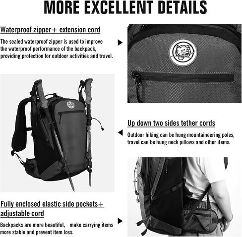 TKLoop Casual Laptop Backpack For for Men and Women 24L Backpack Daypack with Wash Bag and Rainproof Cover for Work,Daily use,College,Travel,Commuter Business Black in Saudi Arabia