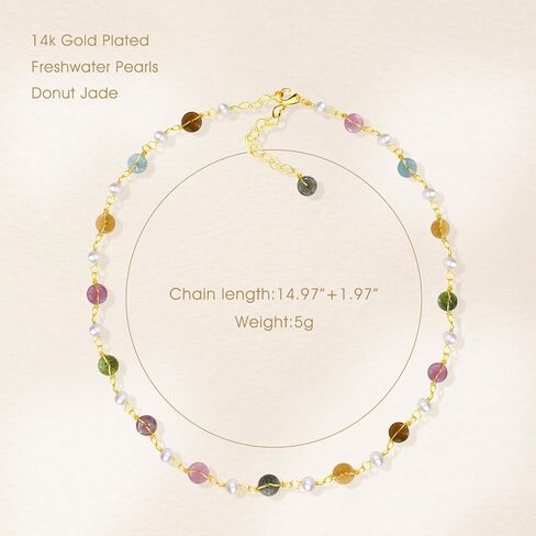 Freshwater Pearl Donut Birthstone Choker Necklace for Women in Saudi Arabia