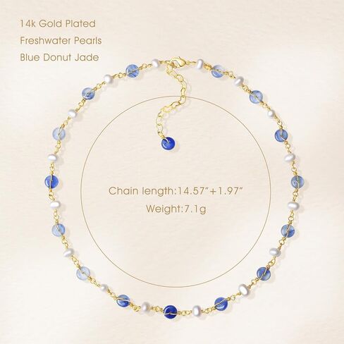 Freshwater Pearl Donut Birthstone Choker Necklace for Women in Saudi Arabia