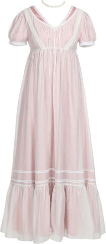 Regency Dresses for Women Vintage Ball Gown Dresses High Waistline Tea Party Dress Victorial Dress in Saudi Arabia