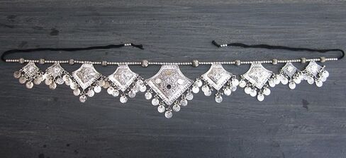 تصميم الأزياء الرباط حزام - عملة الغجر القبلية الرقص الشرقي زي اللباس السراويل تنورة الورك وشاح التبعي - كوشي بانجارا بوهو هيبي نمط المهرجانات البوهيمي الديكور الخصر المجوهرات in Kuwait