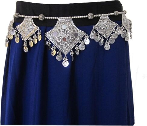 تصميم الأزياء الرباط حزام - عملة الغجر القبلية الرقص الشرقي زي اللباس السراويل تنورة الورك وشاح التبعي - كوشي بانجارا بوهو هيبي نمط المهرجانات البوهيمي الديكور الخصر المجوهرات in Kuwait