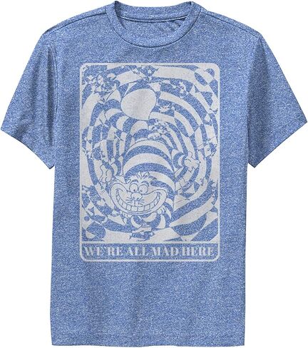 Disney Alice in Wonderland Cheshire Cat We're All Mad Here Boys Performance T-Shirt in Saudi Arabia