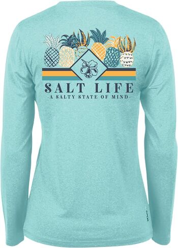 Salt Life Women's Pineapple Spike Long Sleeve Performance Tee in Saudi Arabia