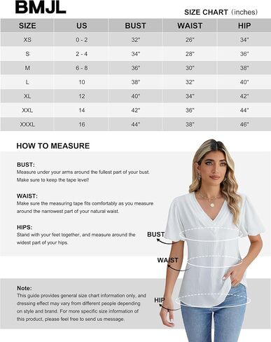 BMJL Womens White Blouse V Neck Puff Short Sleeve Cute Summer Trendy Tops Business Casual Work Outfits in Saudi Arabia