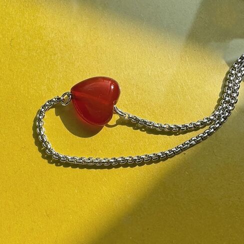 Natural Carnelian Heart Adjustable Bracelet, My Soul Sister Friendship Best Friend Birthday Gifts for Sister from Sister in Saudi Arabia