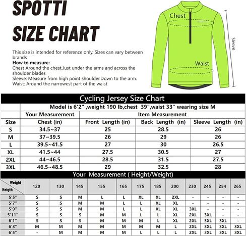 Men's Cycling Bike Jersey Long Sleeve with 3 Rear Pockets - Moisture Wicking, Breathable, Quick Dry Biking Shirt in Kuwait
