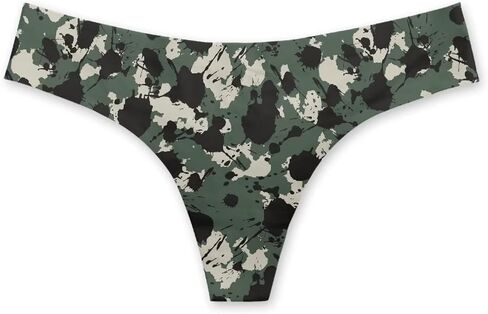 Black Cat Thong for Women Cat Printed No Show Underwear 3D Print Low Waist Seamless Thong Pack Sexy in Saudi Arabia