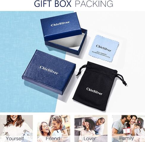 ChicSilver 925 Sterling Silver Cubic Zirconia Small Huggie Hoop Earrings for Women, Diameter 10MM, Silver/Gold/Rose Gold in Kuwait