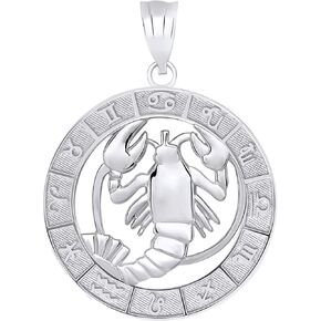قلادة زودياك من الفضة الإسترليني من CaliRoseJewelry in Kuwait