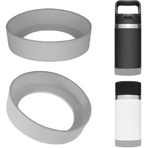 Linkidea Water Bottle Boot Compatible with YETI Rambler Jr. Kids 12oz, Rambler Bottle 12oz/18oz, Yonder 20oz/25oz, Silicone Bottle Bottom Cover (2 Pack)