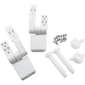 1 Set Plastic Toilet Seat Hinges Replacement for Toilet Seats Lids