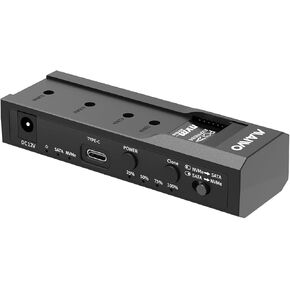 MAIWO K10635N type C 10Gbps to dual bay HDD/NVMe M2 SSD clone converter for 2.5" and 3.5" SATA