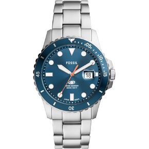 Fossil Blue Men's Dive-Inspired Sports Watch with Stainless Steel, Silicone, or Leather Band
