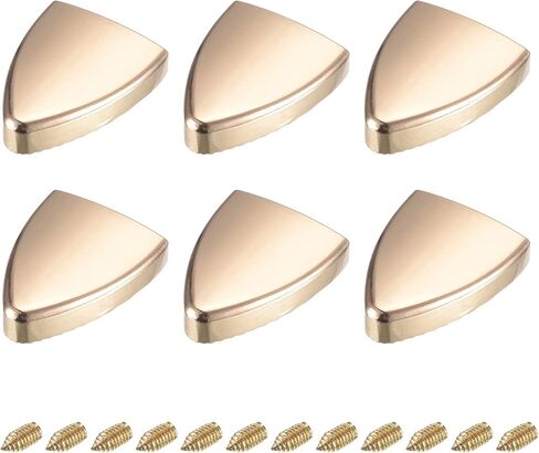 uxcell 6Pcs Zipper Tail Clip with Screws, 0.87'' Metal Triangle Zipper Buckle Tails Stopper End Tips for Leather Craft DIY Decoration Black in Saudi Arabia
